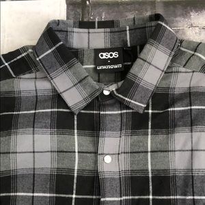 ASOS Men’s Button Down Flannel Shirt